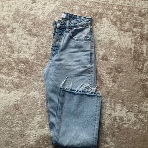 Zara High Waisted Crop Jeans